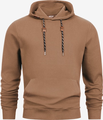 INDICODE JEANS Sweatshirt in Bruin: voorkant