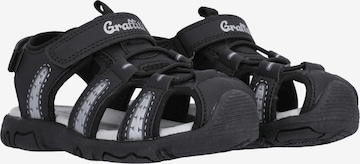 Graffiti Sandals & Slippers 'Kama' in Black