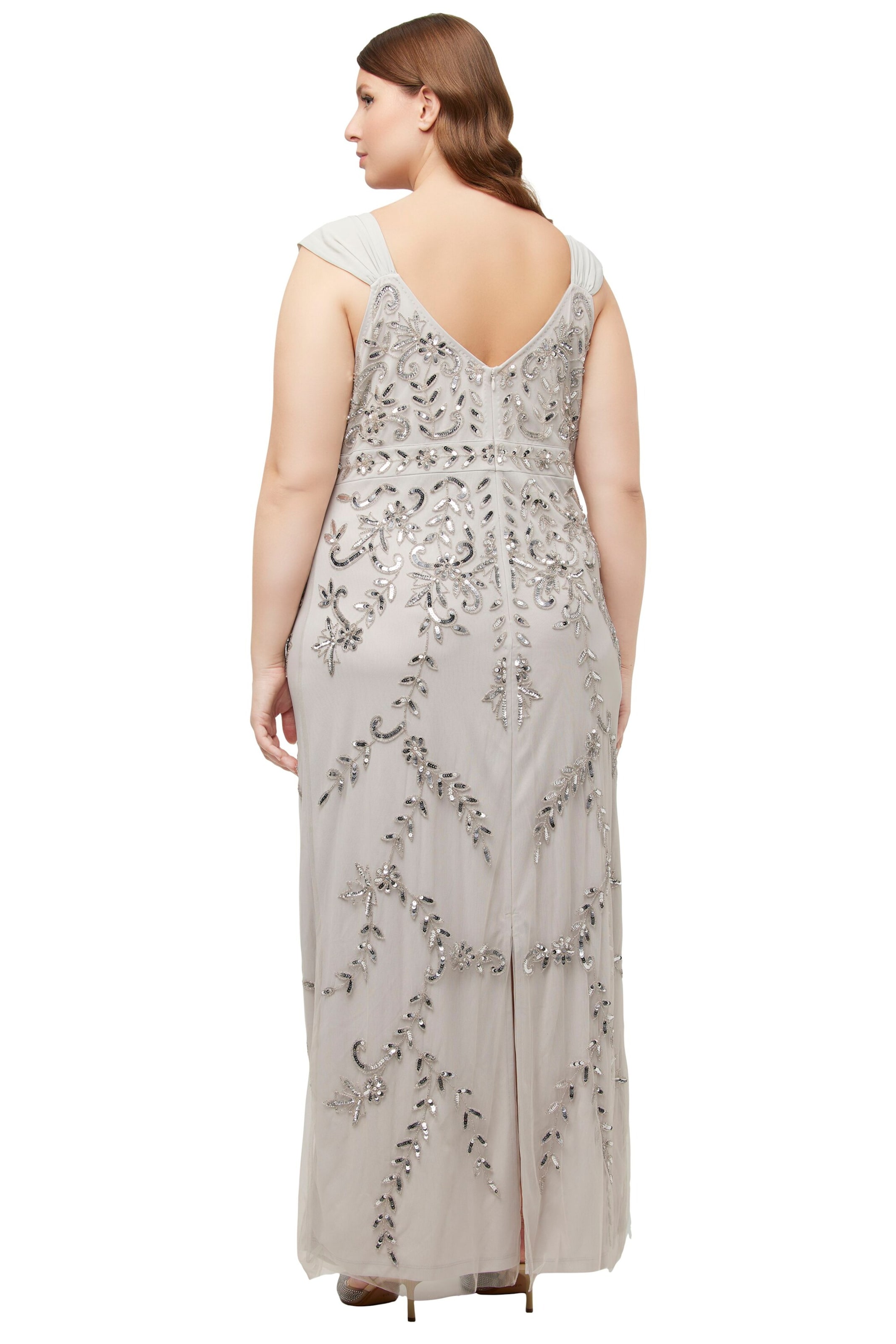 Ulla Popken Abendkleid in Beige