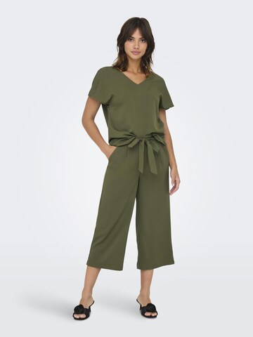 ONLY Wide leg Trousers 'Nova' in Green