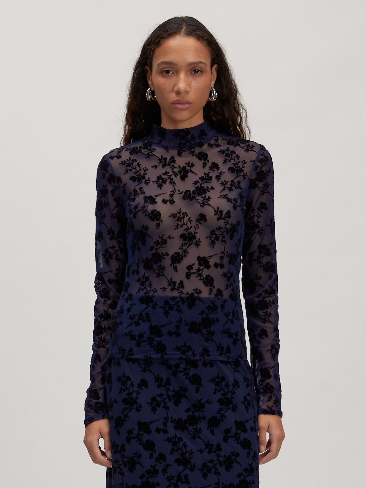 EDITED Top 'Fiore' blu