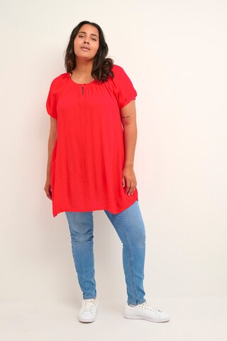 KAFFE CURVE Tuniek 'Cami' in Rood