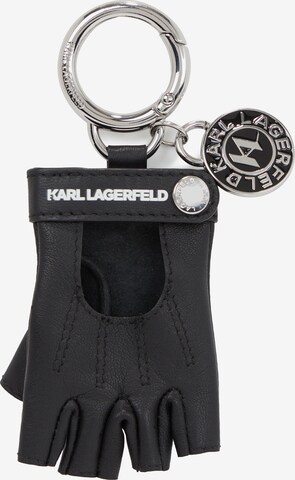 Portachiavi di Karl Lagerfeld in nero: frontale