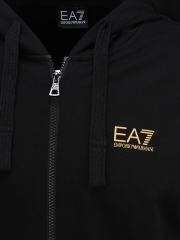 EA7 Emporio Armani Bluza rozpinana w kolorze czarny