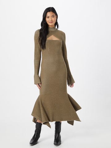 3.1 Phillip Lim - Vestido de punto en verde: frente