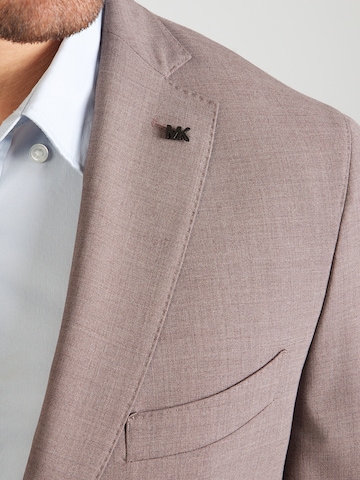 brūns Michael Kors Slim fit Klasiska žakete
