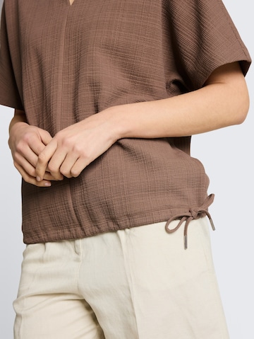 TOM TAILOR Bluse in Braun