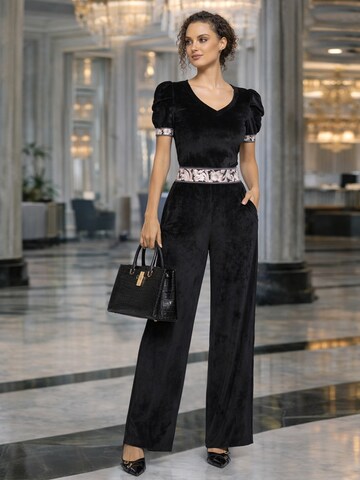 JIORO Blouse 'ESSENTIALS' in Black