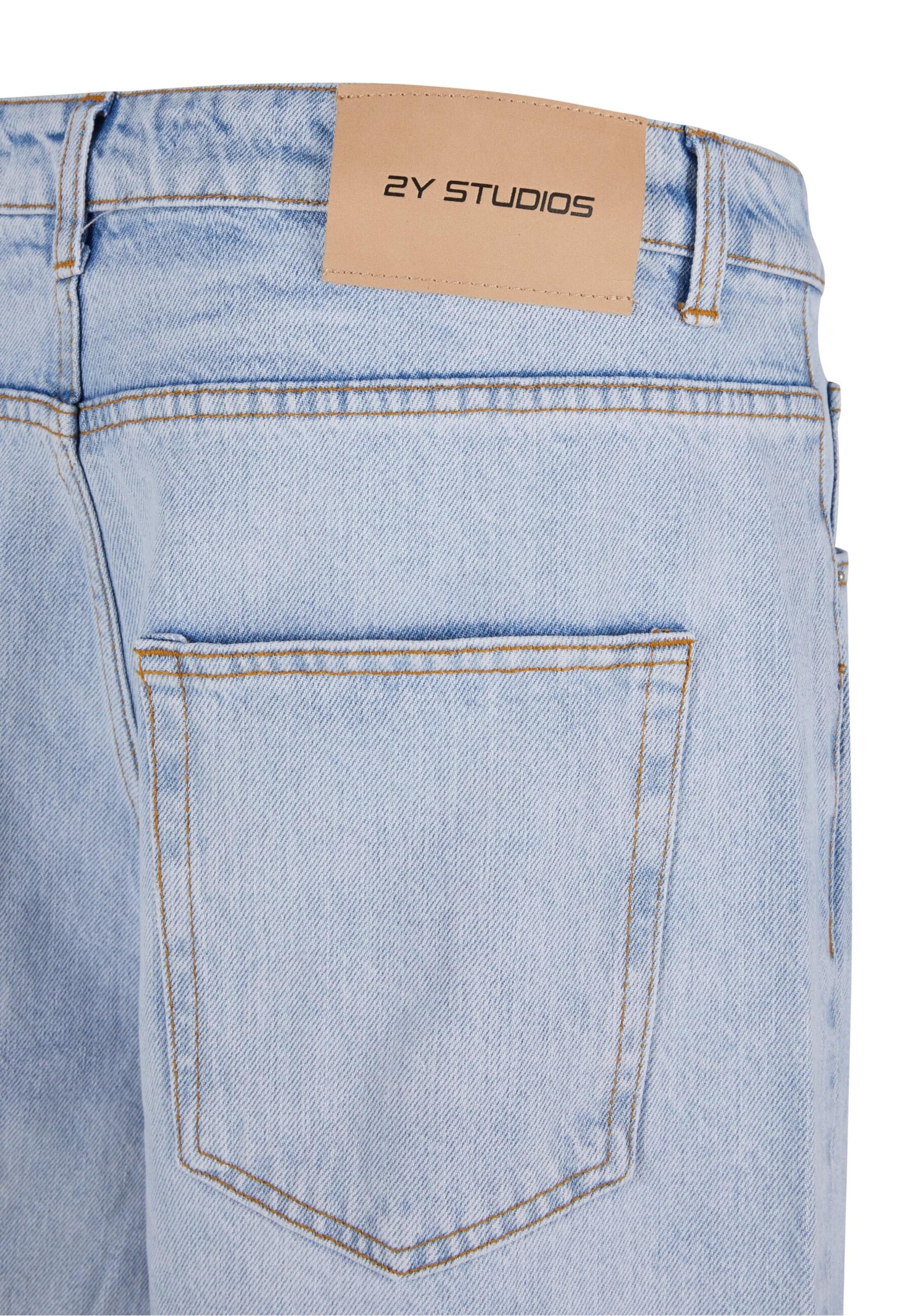 mėlyna 2Y Studios „Baggy“ Džinsai 'Junan'