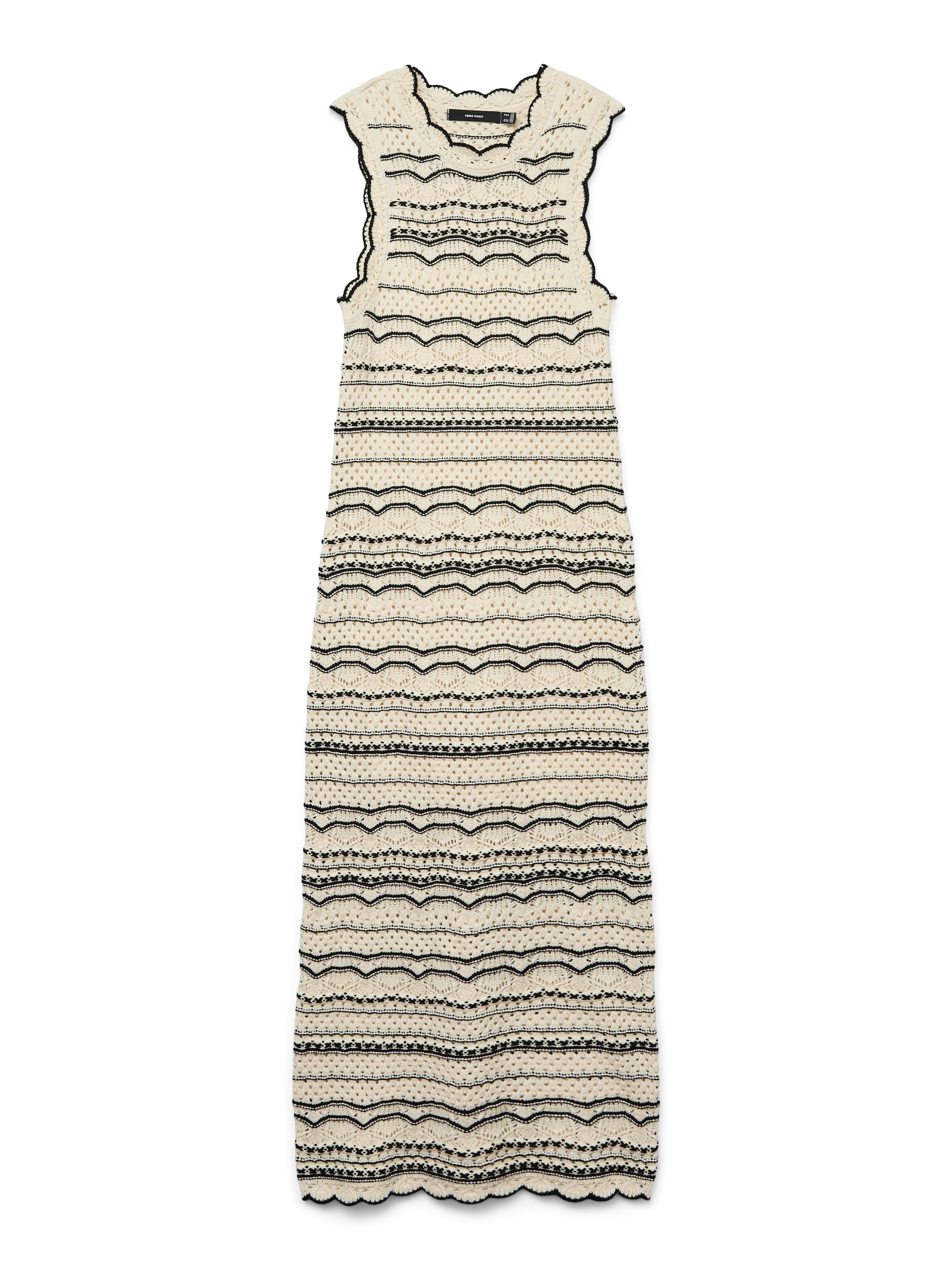 VERO MODA Knitted dress in Beige: front