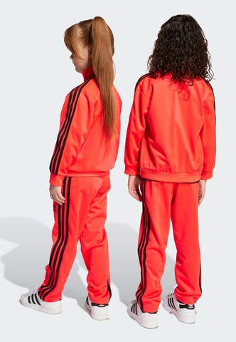 ADIDAS ORIGINALS Sweat suit 'Adicolor Firebird' in Red