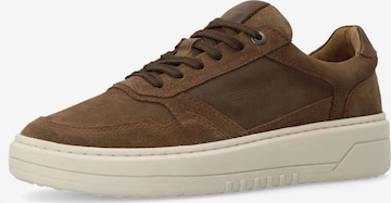 Baskets basses MANFIELD en marron : devant