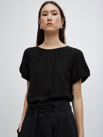 ICHI Blouse 'MARRAKECH' in Black: front