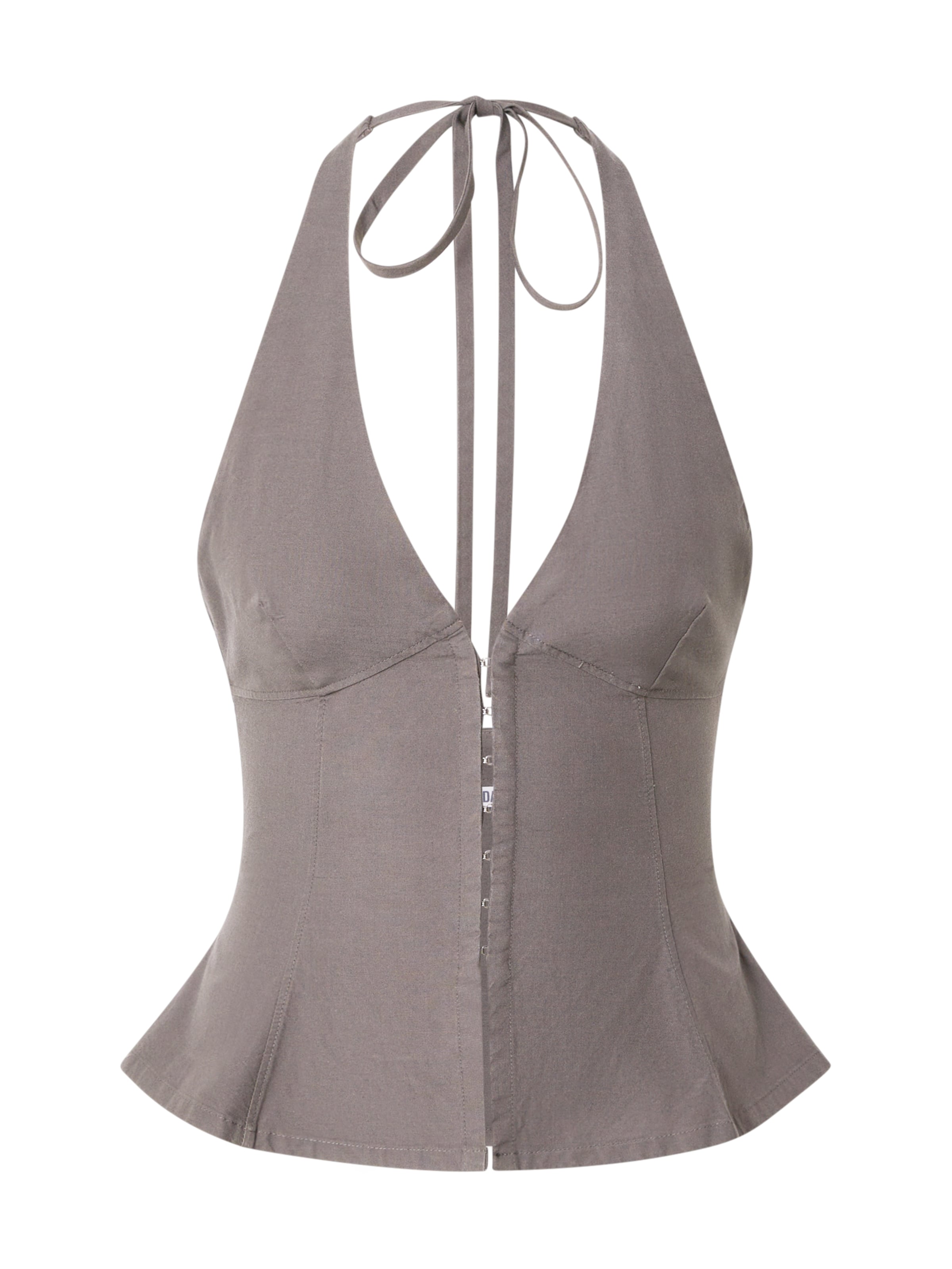 WEEKDAY Top 'Faline' w kolorze szary: przód