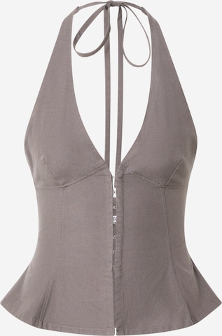 Haut 'Faline' WEEKDAY en gris : devant