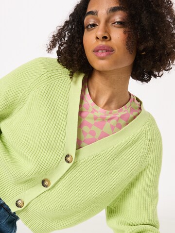 Monki Knit Cardigan in Green