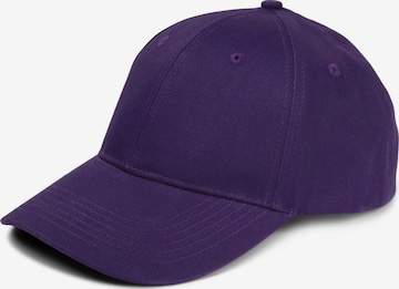 styleBREAKER Cap 'Baseball Cap Einfarbig' in Lila: Vorderseite