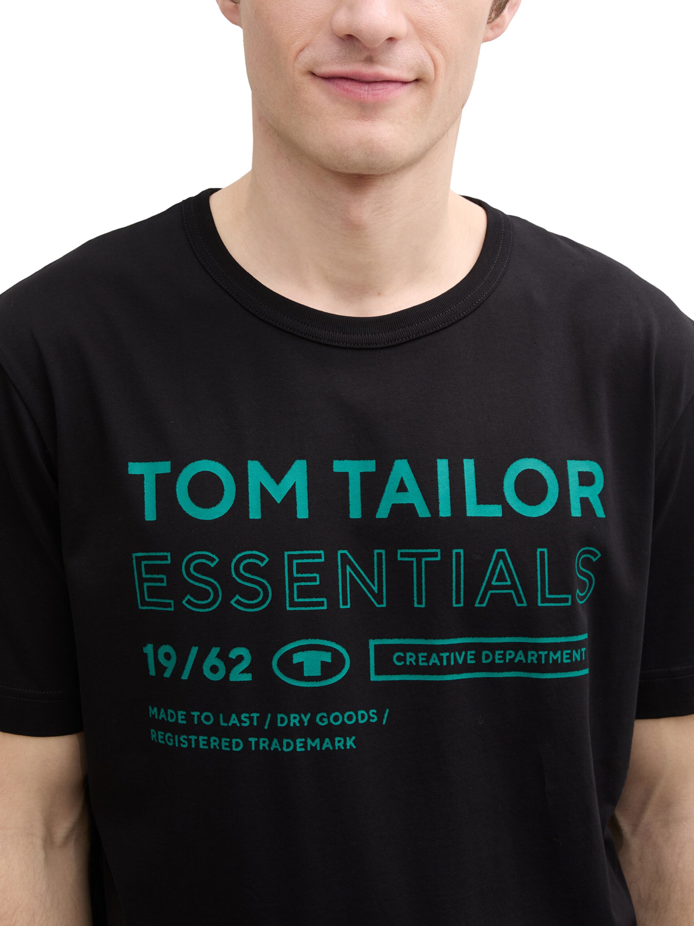 TOM TAILOR Shirt in Black