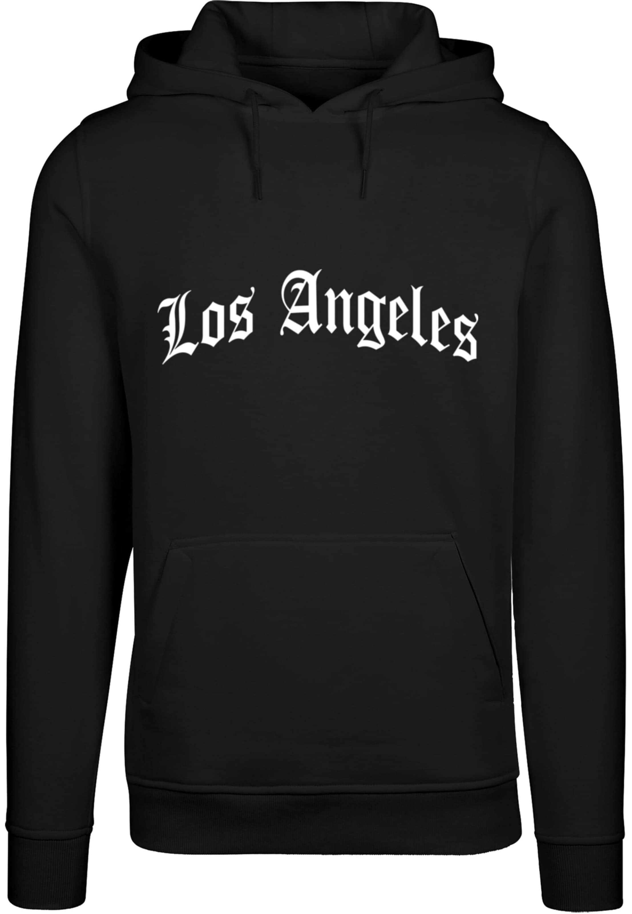 Mister Tee Sweatshirt 'Los Angeles' in Zwart: voorkant