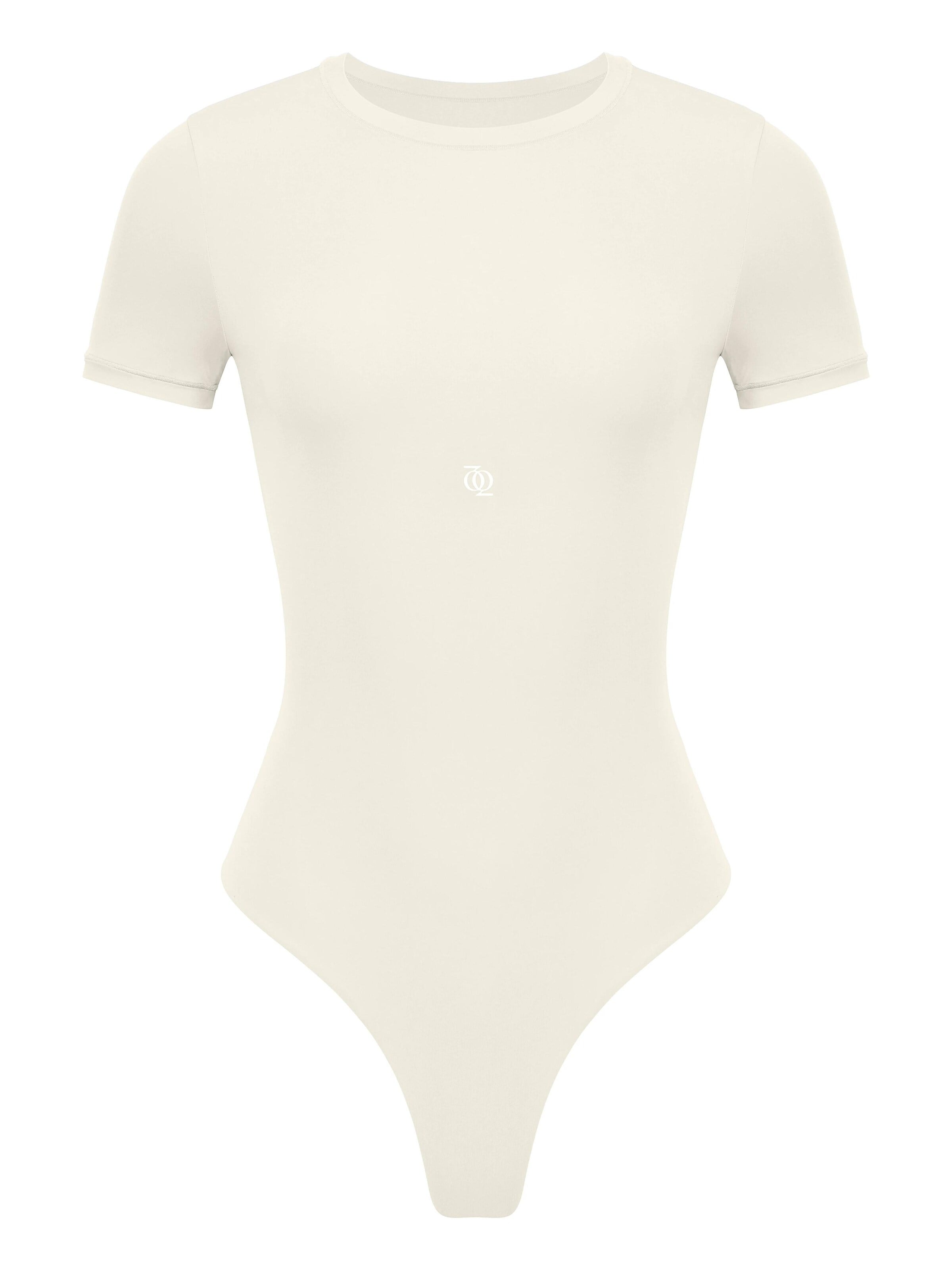 GOD SAVE QUEENS Body 'Second Skin T-Shirt Bodysuit' w kolorze beżowy: przód