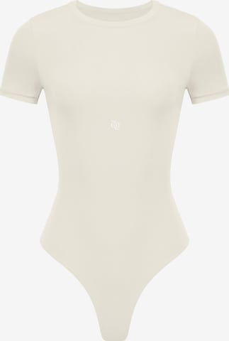 GOD SAVE QUEENS Body 'Second Skin T-Shirt Bodysuit' w kolorze beżowy: przód