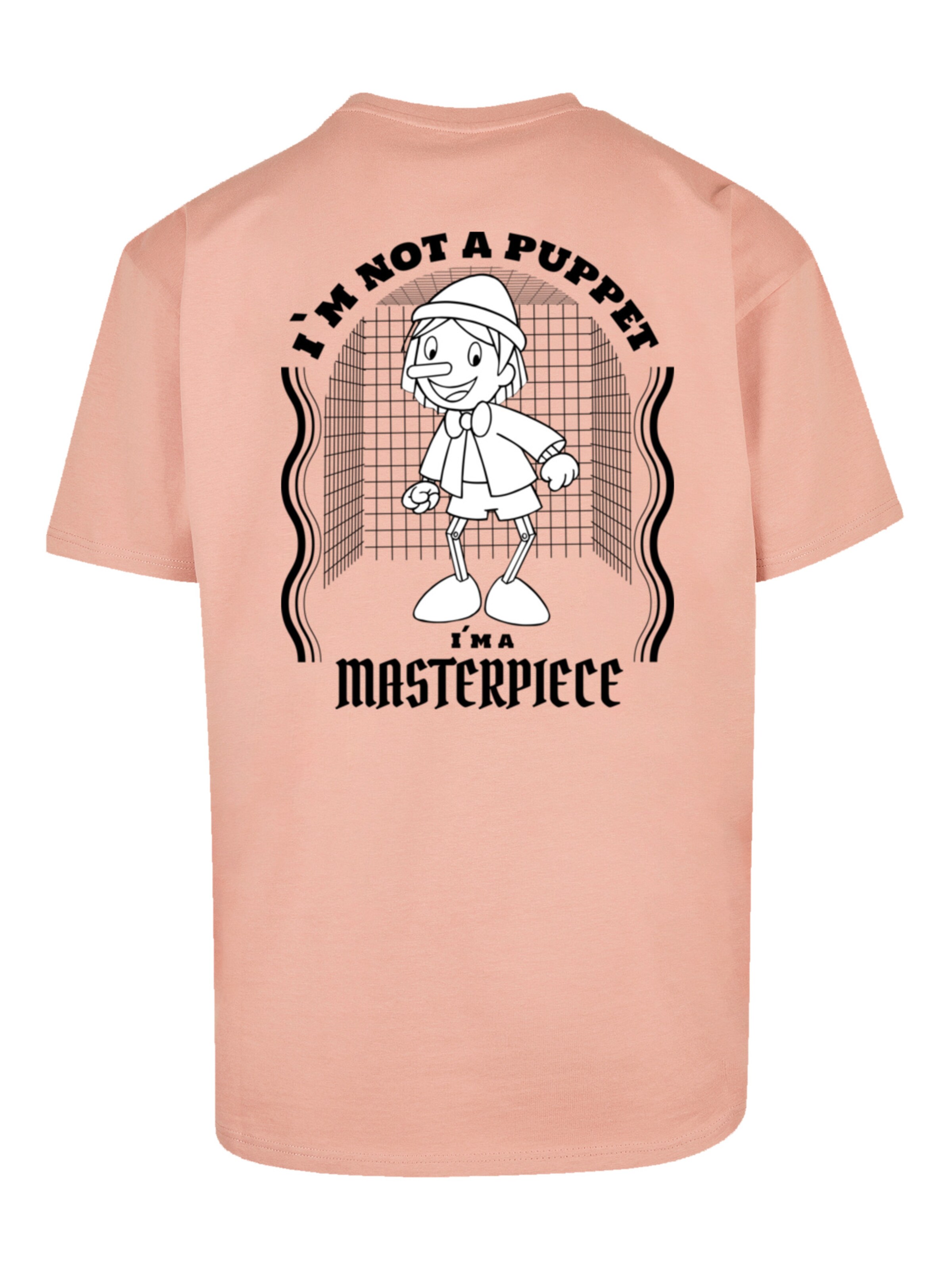 F4NT4STIC Shirt 'Pinocchio Heroes of Childhood' in Beige