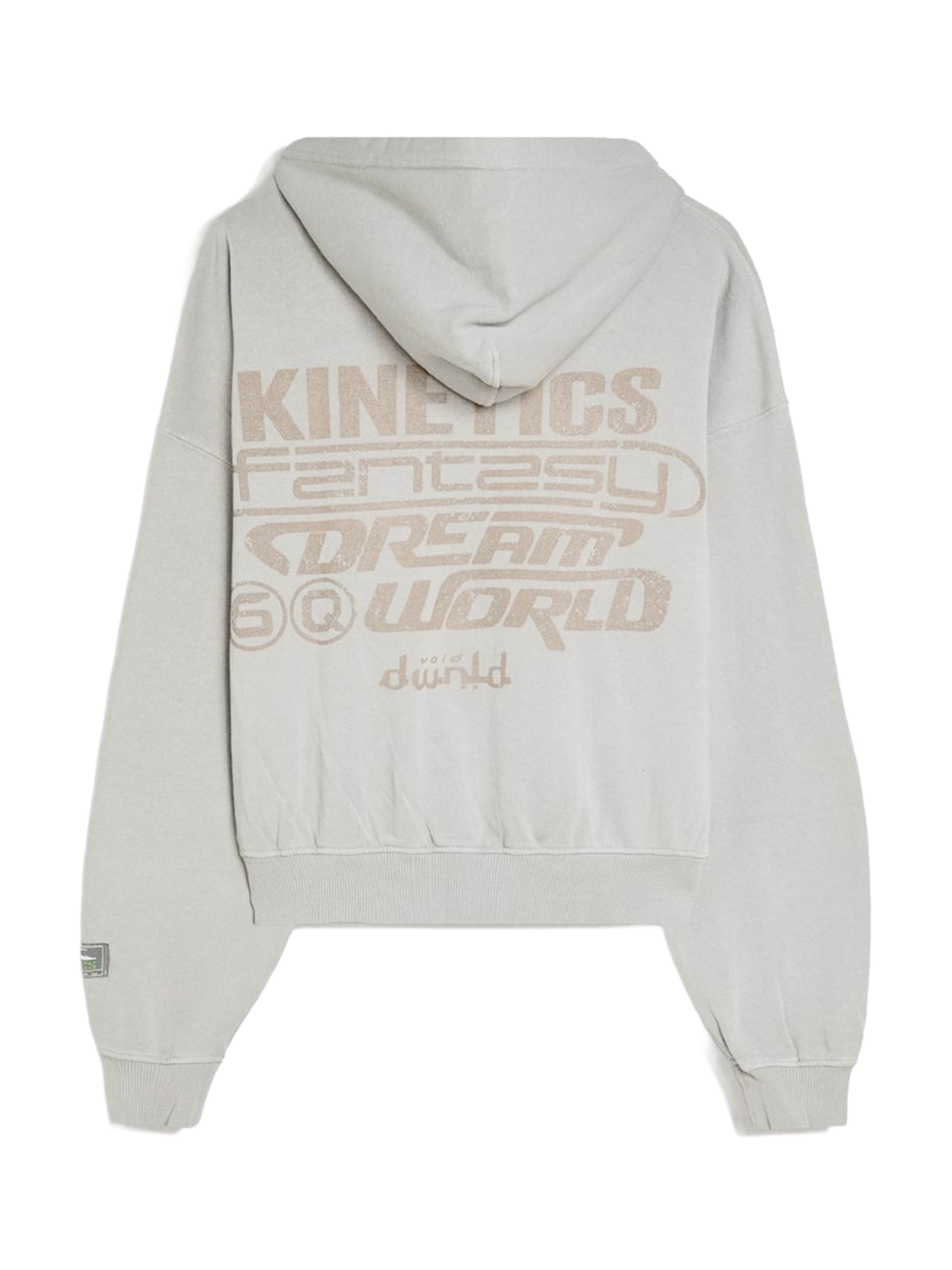 Felpa 'KINETICS' di Bershka in grigio: dietro
