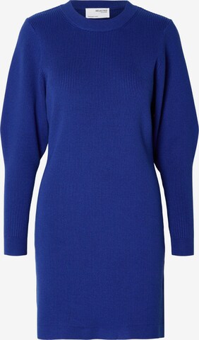 SELECTED FEMME Gebreide jurk 'MIRABEL' in Blauw: voorkant