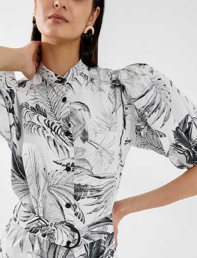 Koton Blousejurk in de kleur Zwart / Wit, Productweergave