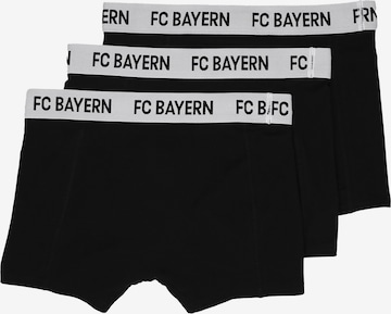 FC BAYERN MÜNCHEN Boxershorts 'Essentials' in Schwarz: Vorderseite