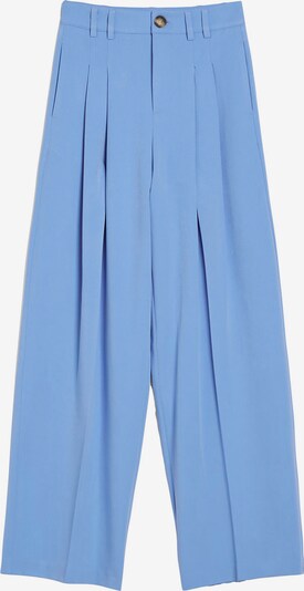 Bershka Pantalon à plis en bleu ciel, Vue avec produit