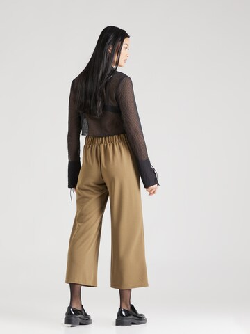 VERO MODA Wide Leg Hose in Grün