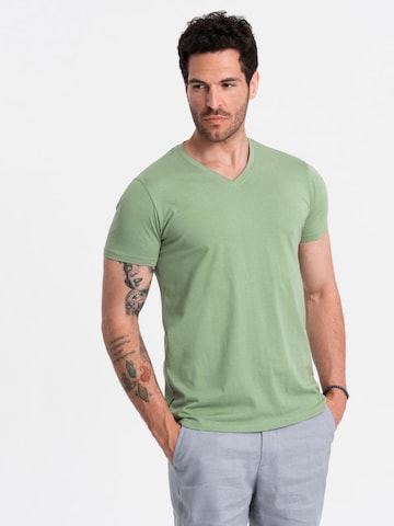 Ombre Shirt in Groen: voorkant
