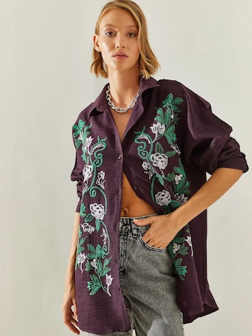 Camicia da donna di Bianco Lucci in lilla