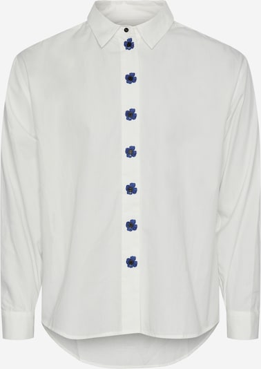 IIQUAL Button Up Shirt in Blue / Black / White, Item view