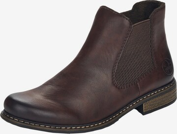 Chelsea Boots Rieker en marron : devant