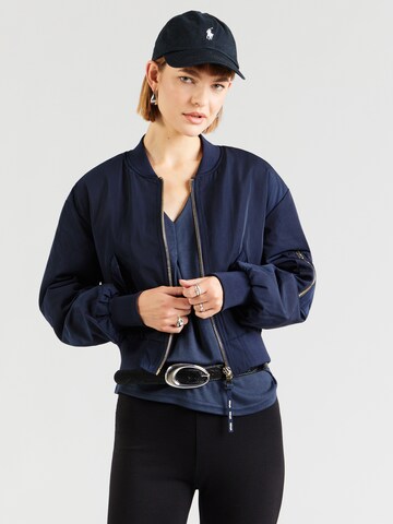 NÜMPH - Chaqueta de entretiempo 'MIANNA' en azul: frente