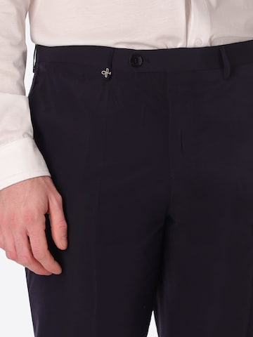 Distretto12 - regular Pantalón de pinzas ' AREZZO' en azul