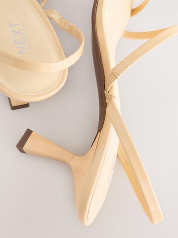 Next Strap Sandals in Yellow