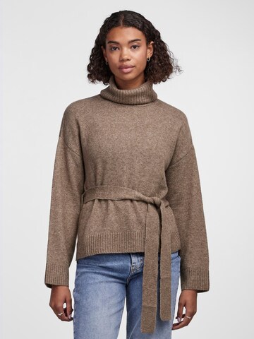 PIECES Pullover 'JASSY' i brun: forside