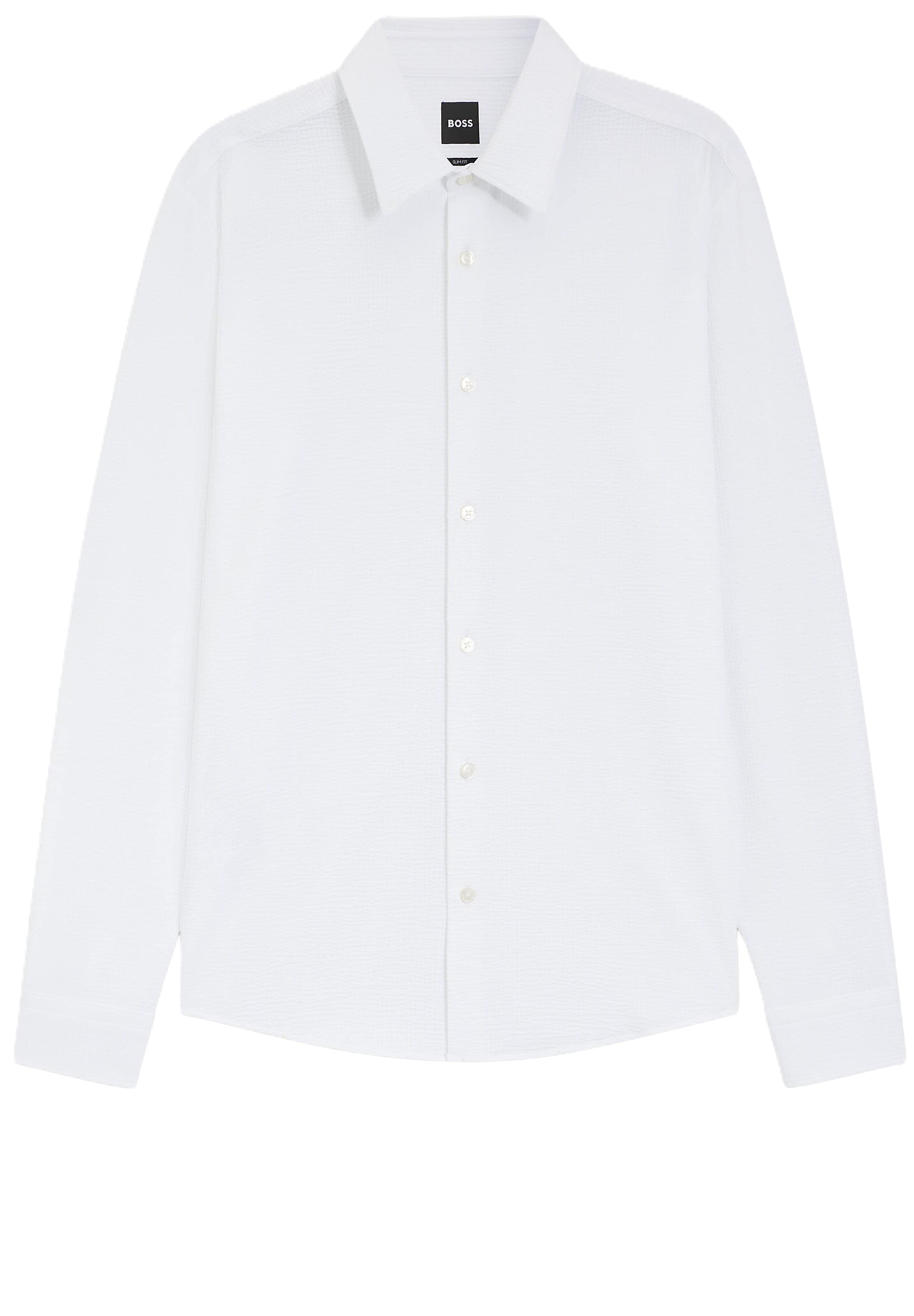 BOSS Regular Fit Hemd 'P-ROAN-K-F-26' in Weiß: Vorderseite