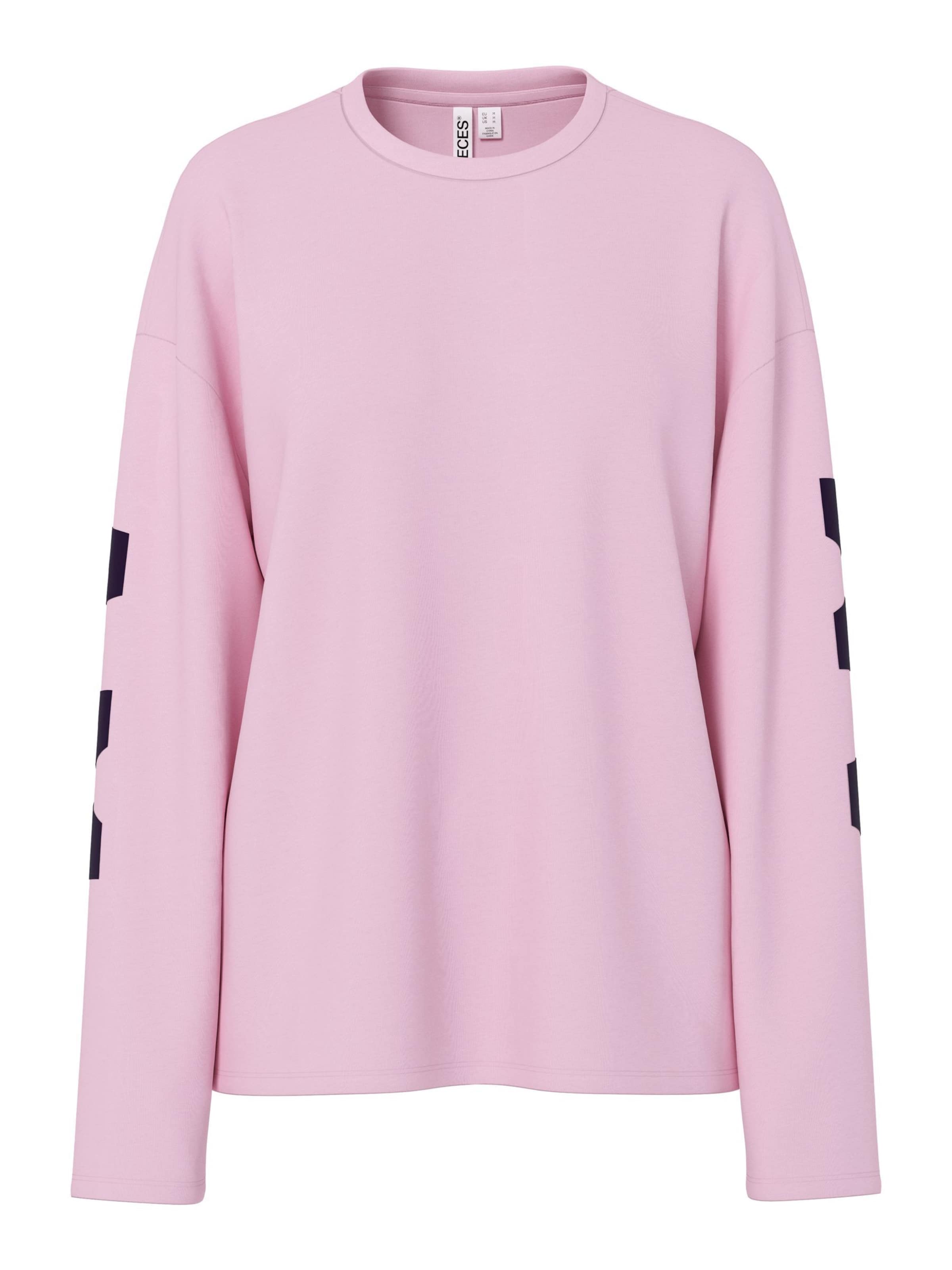 T-shirt 'PCRia Fany' PIECES en rose : devant