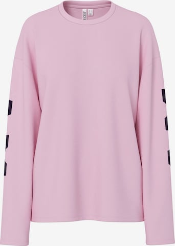 T-shirt 'PCRia Fany' PIECES en rose : devant