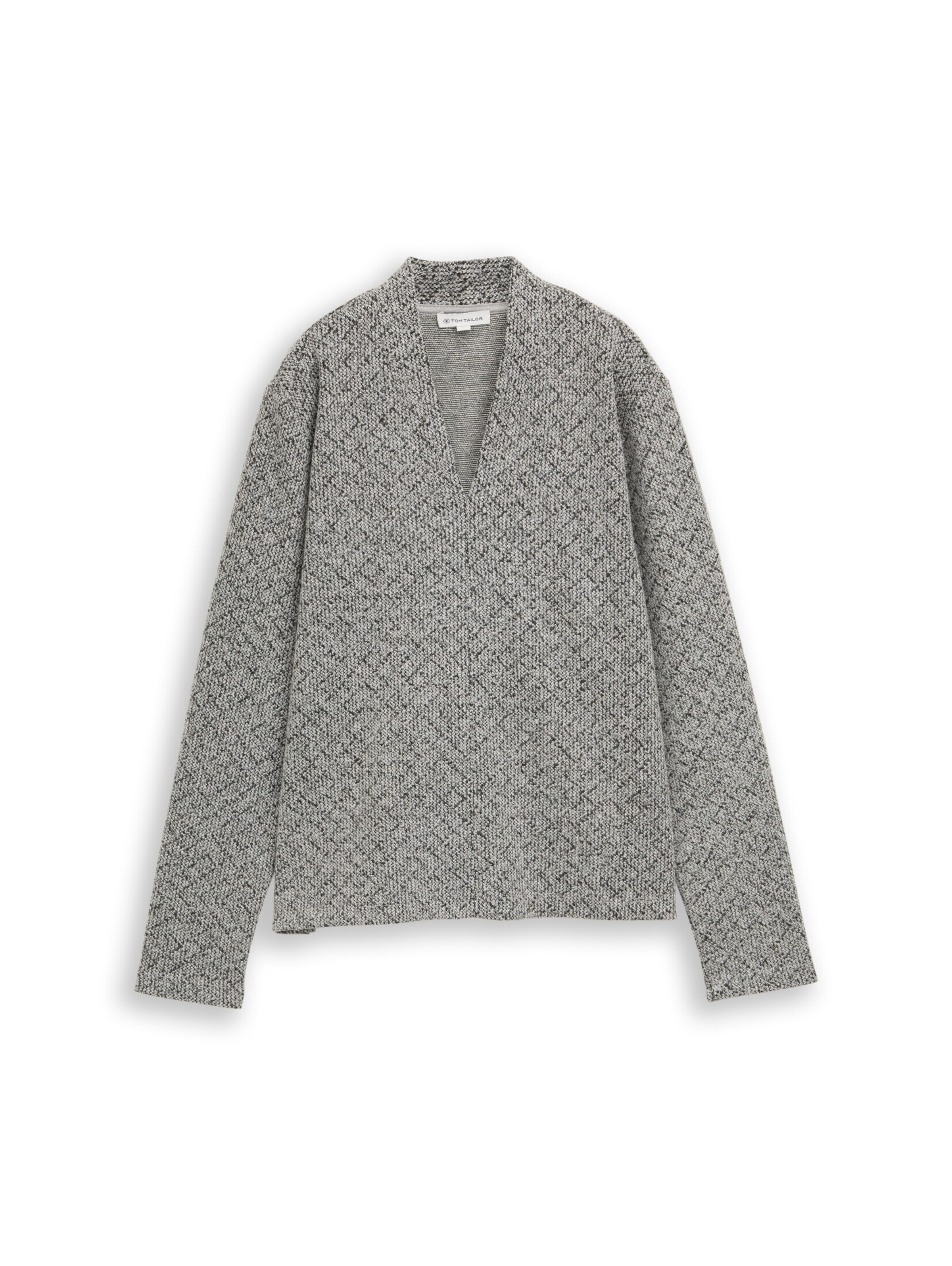 TOM TAILOR Sweatshirt in Zwart: voorkant