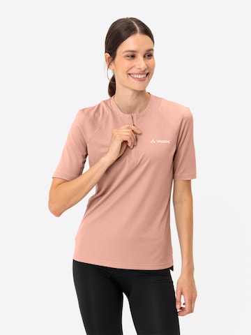 VAUDE Performance shirt 'Tremalzo' in Pink: front