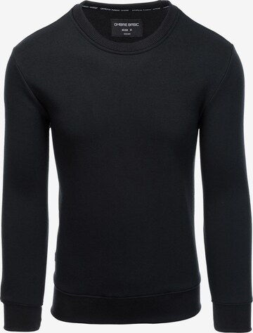 Sweat-shirt 'B978' Ombre en noir : devant