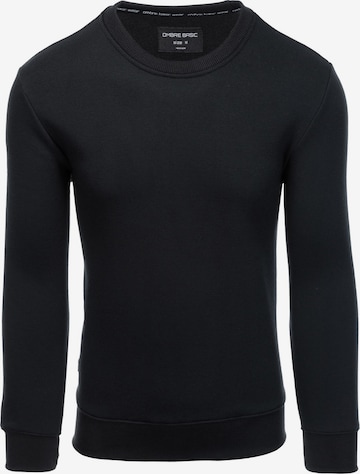 Sweat-shirt 'B978' Ombre en noir : devant