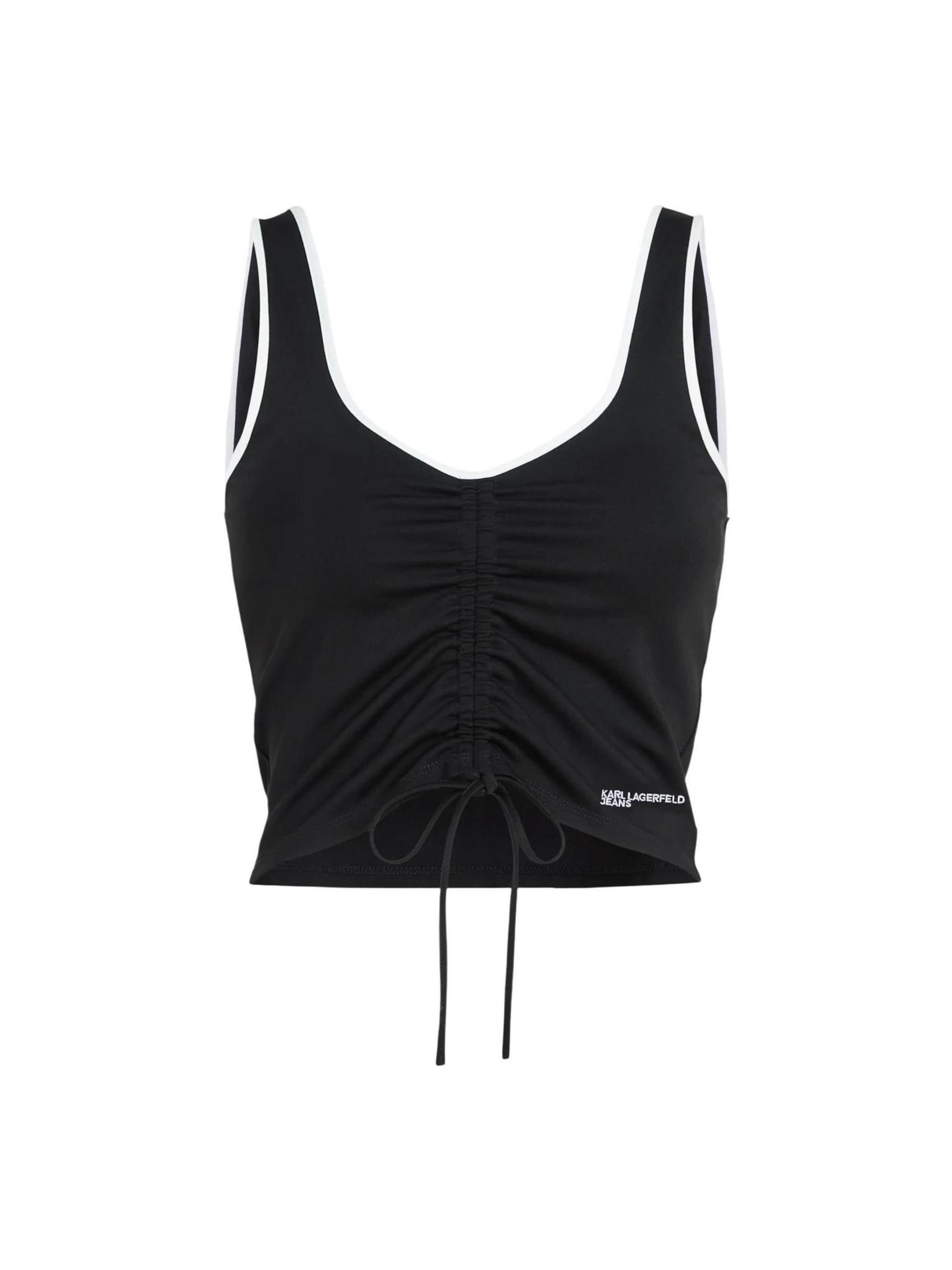Top di KARL LAGERFELD JEANS in nero: frontale