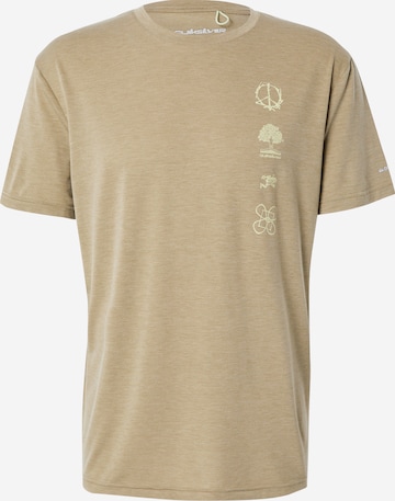 QUIKSILVER Funkční tričko 'COASTAL RUN' – béžová: přední strana