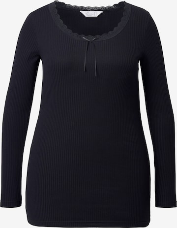 T-shirt MIAMODA en noir : devant